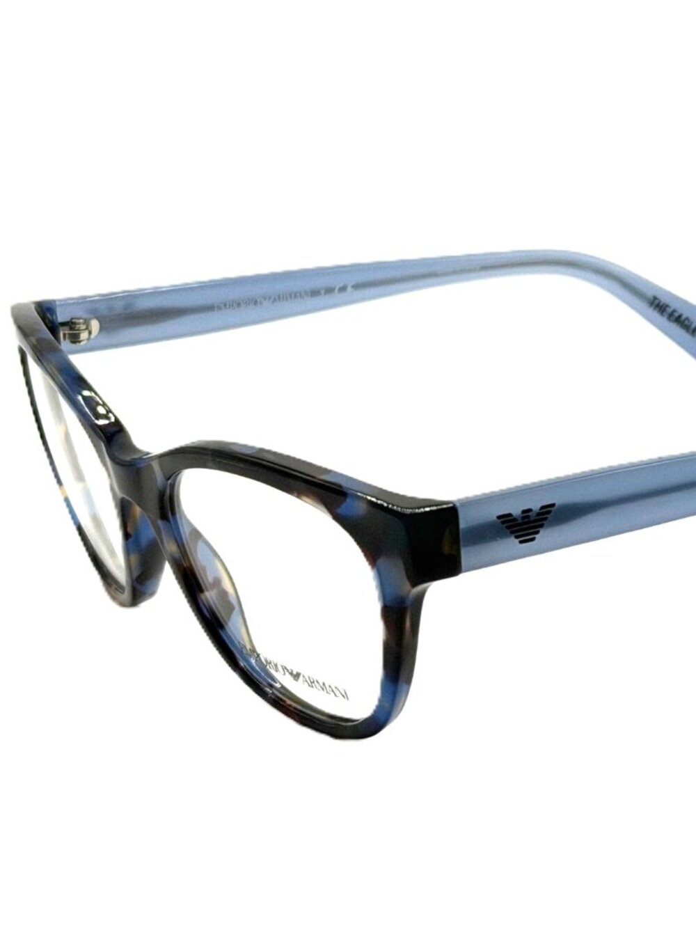 NEW EMPORIO ARMANI EA 3162 5828 BLUE HAVANA WOMEN EYEGLASSES 50MM 18 140